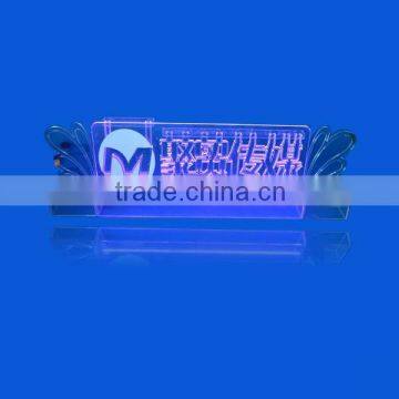 Acrylic Ice Sculpture With LED Lights, LED Edge Sign, for Ceremony photo-5