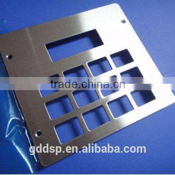 Custom Stainless Steel punching press parts fabriction services with brushed surface