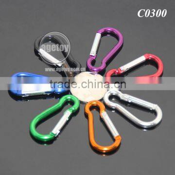 40MM Random Mix Multicolor Aluminum Alloy Gourd Shaped Spring Clip Buckle Wholesale Metal Carabiner Bulk