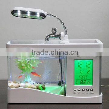 Desktop Usb Mini Fish Tank Aquarium With Running Water photo-6