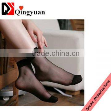 Lady black Silk Socks