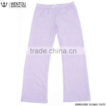 New Arrival Charmeuse Stripe Seersucker Pajama Pants photo-3