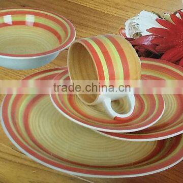 30 Pcs Hand-painted Ceramic Stoneware Dinnerware Set, 30pcs Ceramic Dinner Set for Chile photo-6