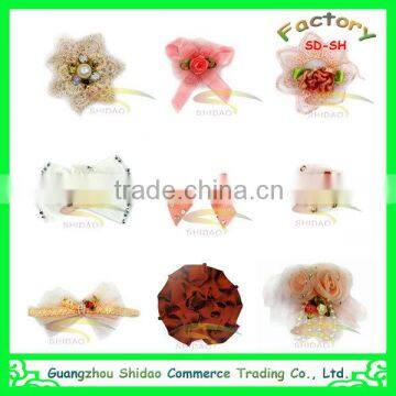 Wholesale Fashion Hair Accessories Shabby Chiffon Flower Large Hair Flower