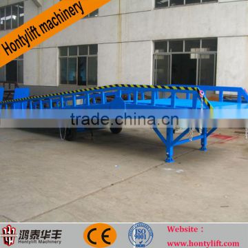 10 ton China supplier CE mobile container unloading yard ramp for forklift