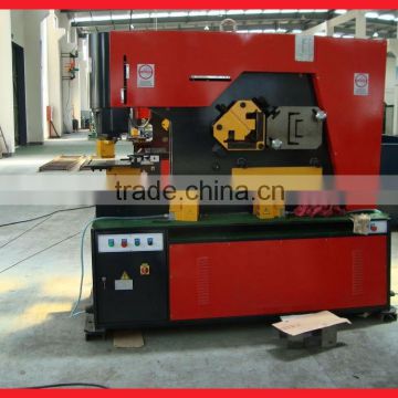 125ton hydraulic metal iron worker,combined punching and shearing machine