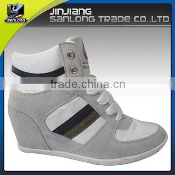 2016 Latest Design Fashion Branded Hidden Wedge Shoes
