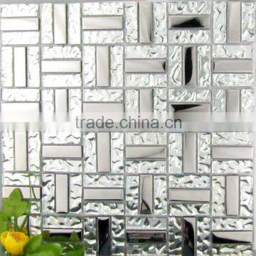 Hot sale cheap price of sliver colour of electroplate mosaic tile .