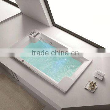 wash tub 2014 New Design Five Star Hotel Favorite square shape acrylic bathtub