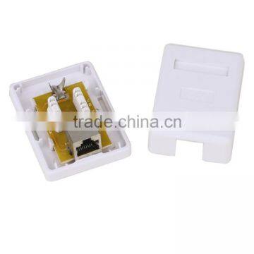 Single Port Cat6 RJ45 STP Surface Mount Box