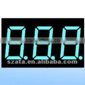 shenzhen supplier three digit 7 segment digital led clock display