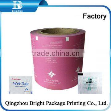 Best quality low price aluminum foil laminated paper packing lens wipes, Aluminum Foil Wrapping Paper screen cleaning wipes,