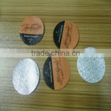 heating sealing aluminum foils for coffee capsule