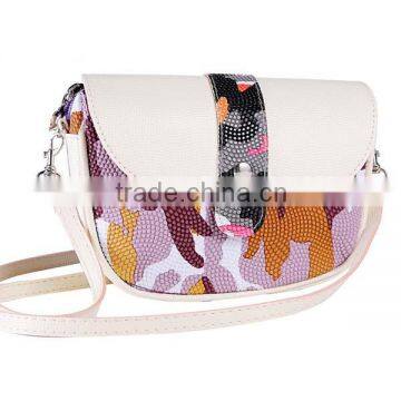 Ladies Chromatic Camouflage PU Trendy Sling Bags
