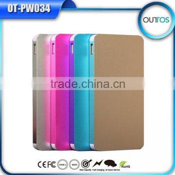 Real Capacity Metal 8000mAh Power Bank for iphone 5/5s 6 plus