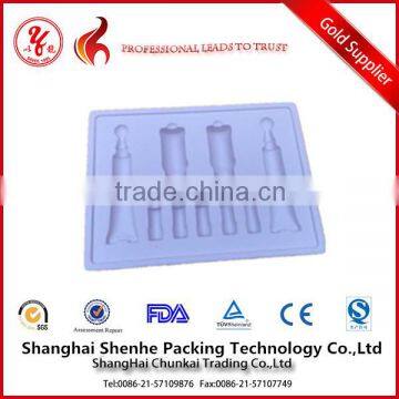 Custom plastic material cosmetic blister plastic tray