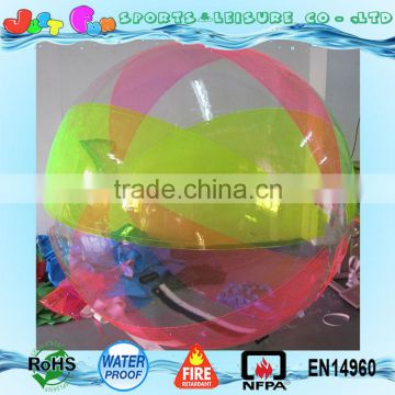 Cheap inflatable human sized water hamster ball for sale, colourful water hamster ball for adults same price with clear ball                        
                                                Quality Choice