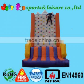 2015 new designed colorful inflatable climbing wall, inflatable climbing wall for kids, giant inflatable climbing wall