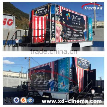 Best Seller outdoor cinema projector truck mobile cinema 6d cinema system