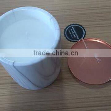 2016 Decorative Handmade Soy Wax Ceramic Scented Candle With Lid photo-2