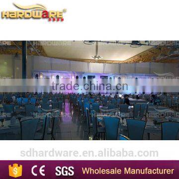 Golden Half Circle Banquet Dining Table,led Stainless Steel Base Half Circle Table photo-4