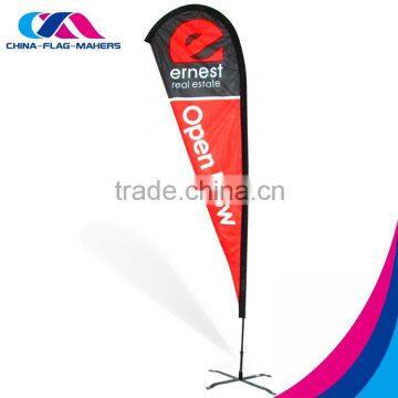 top quality short delivery promotion beach teardrop flag supplier