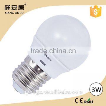 E27 3W Energy Saving LED Bulbs Light Lamp Cool / Warm White AC 110/220V 3000K 5700K