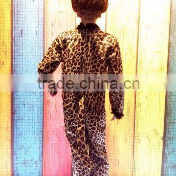 Playful Kids Carnival Animal Leopard Costumes Children's Jumpsuit Leopard Costume Girls Leopard Cosplay Costumes for Halloween photo-3