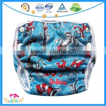 Comfortable Swimming Diaper Reusable Bbay Swim Nappies One Size Swim Pants