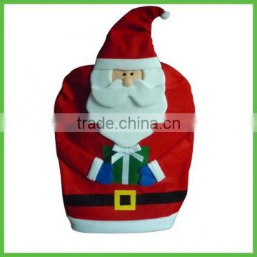 Custom Christmas Decorative Santa Claus Felt Dining Chair Back Covers