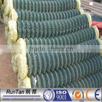 high quality hot dipped galvanized and pvc coated garden used chain link fence for sale