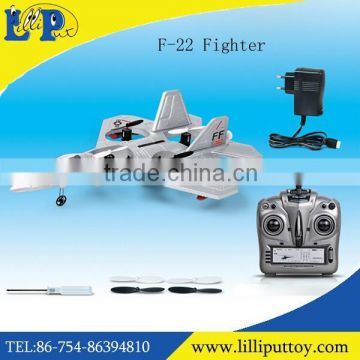 Hot Sale Fighter 2.4G Remote Control F-22 Airplane