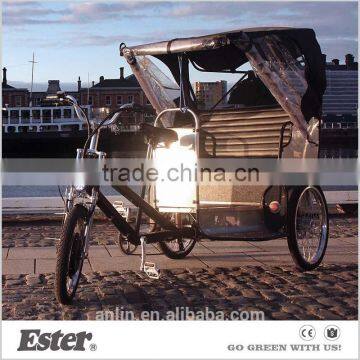 ESTER Electric 500w Passenger Pedicab with rain cover