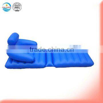 Novelty design Floating air mat with backrest/Beach mattress