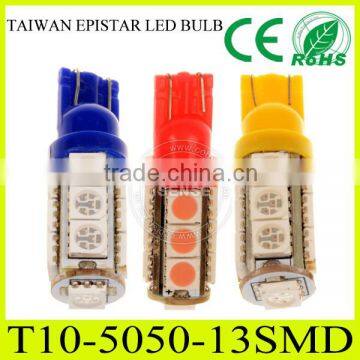 Automotive Ultra Bright 13-SMD LED 5050 Light Bulb T10 194 Wedge photo-5