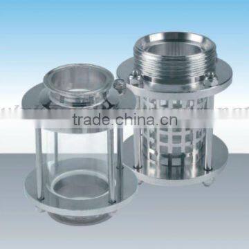 sanitary stainless steel straight sight glass clamp/male end