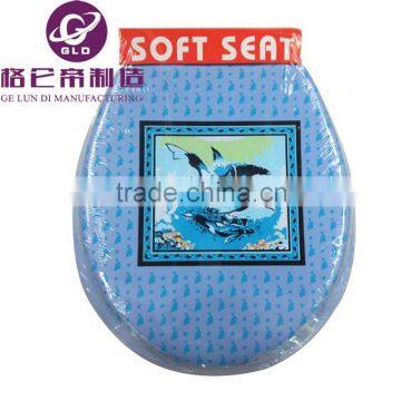 GLD 2016 Hot Sell Europea PVC Printing Soft Toilet Seat Cover,toilet Seat Quality Choice photo-3