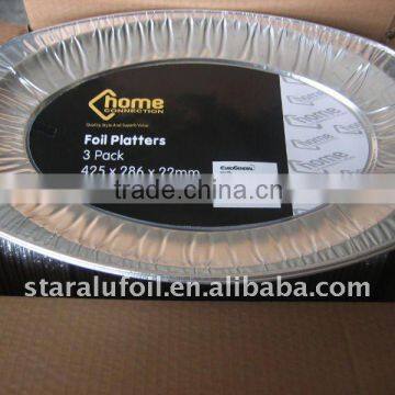 3PK 17'' foil platters