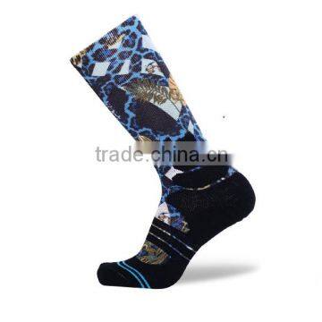 customized sport dye sublimation basketball socks