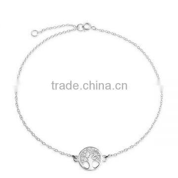 Celtic Tree of Life Anklet 925 Silver Jewelry Bracelets