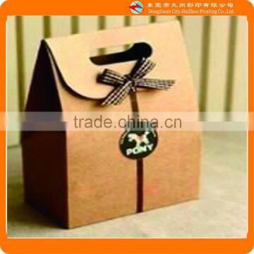 kraft paper packaging box with handle