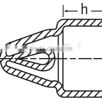 14mm Long 20mm Diameter Green Plastic Hanger Pipe Caps Grips With End Hook photo-2