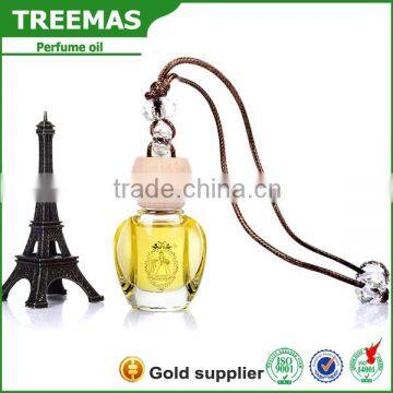 2016 New product french hanging car air fresheners wholesale/car perfume elegant bottle of vegetable oil