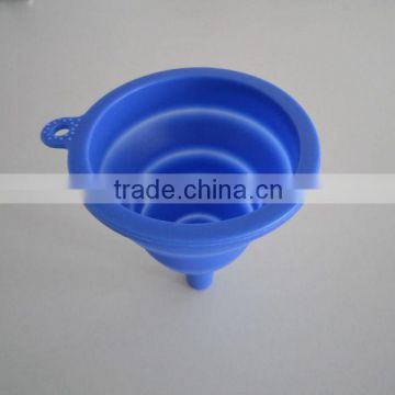 Food grade folding silicone rubber funnel easy to carrying