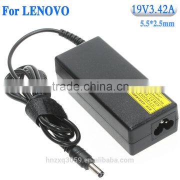 Laptop AC Power Adapter Charger for Lenovo Notebook 19V 3.42A 5.5*2.5mm Ac Dc Adapter Power Supply