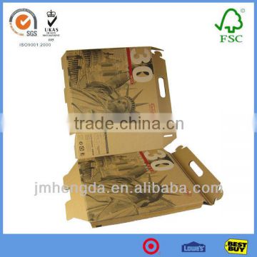 Kraft paper rigid package custom carton boxes with handle