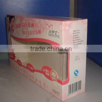 plastic window paper box