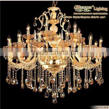 Hot Sale Classic Crystal Chandelier Light Gold color Crystal Lighting With 18 Arms MD143002-L12+6 D1000mm H900mm