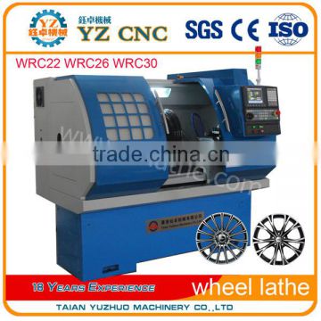 Customized twin spindle alloy wheel cnc lathe