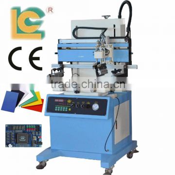 pneumatic vacuum plane screen printing machines over PVC ,PC sheet size 600*900mm